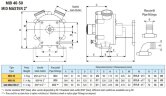 Pompe vortex pour vidange de cales LIVERANI MID 40, 120 l/min, bronze, pour moteur hydraulique