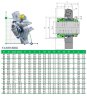Junta de cartucho para bomba R-CARTEX(SN) 80, CAR/SIC, VITON, 304