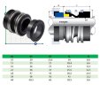 Gleitringdichtung für Pumpenwelle KSB R-MG1S6 22, SiC/SiC, Viton, 304
