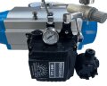 PN6 DN250 Zawór Motylkowy, korpus i tarcza AISI 304, PTFE, pneumatyczna dwustronnego działania Ex, ustawnik pozycyjny 4-20MA