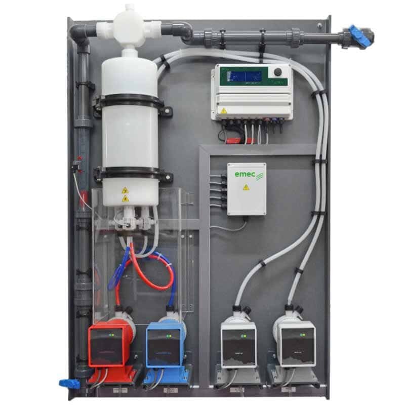 Chlordioxid-Generator EMEC LOTUS ULTRA 1–4 kg/h, Dosier- und Steuerungssystem für Chlordioxid zur Wasserdesinfektion