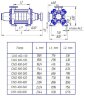 Pompe de chauffage central 400-300, 500 kW, 1500 tr/min, multicellulaire, sans moteur