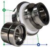 Картриджное уплотнение насоса Sulzer Ahlstar APP4 R-SE1F-AP 60, SIC/SIC, VITON, 316
