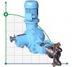 Dosing plunger pump ND 250/100 D14A, 3 kW
