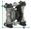 Pneumatic diaphragm pump PHOENIX P160 ALU SANTOPRENE+PTFE, 170 l/min for paint