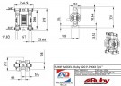 Pompe à membrane pneumatique RUBY 020V-P-TVT-T